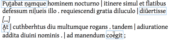 Boundary glosses in London, Cotton Vitellius A xix, fol. 19r
